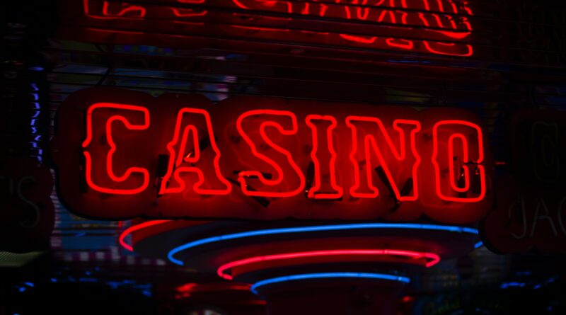 red Casino neon sign turned on photo