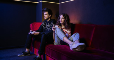 A Man and Woman Playing Video Games